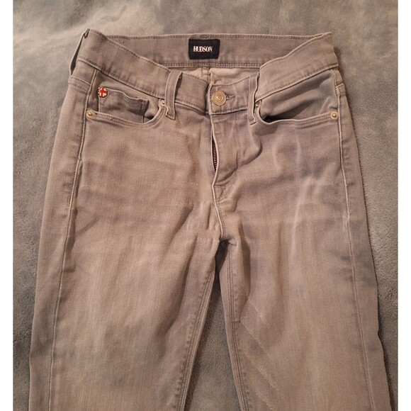 HUDSON Jeans Women 25 Gray Nico Midrise Super Skinny Stretch Denim - Picture 3 of 14